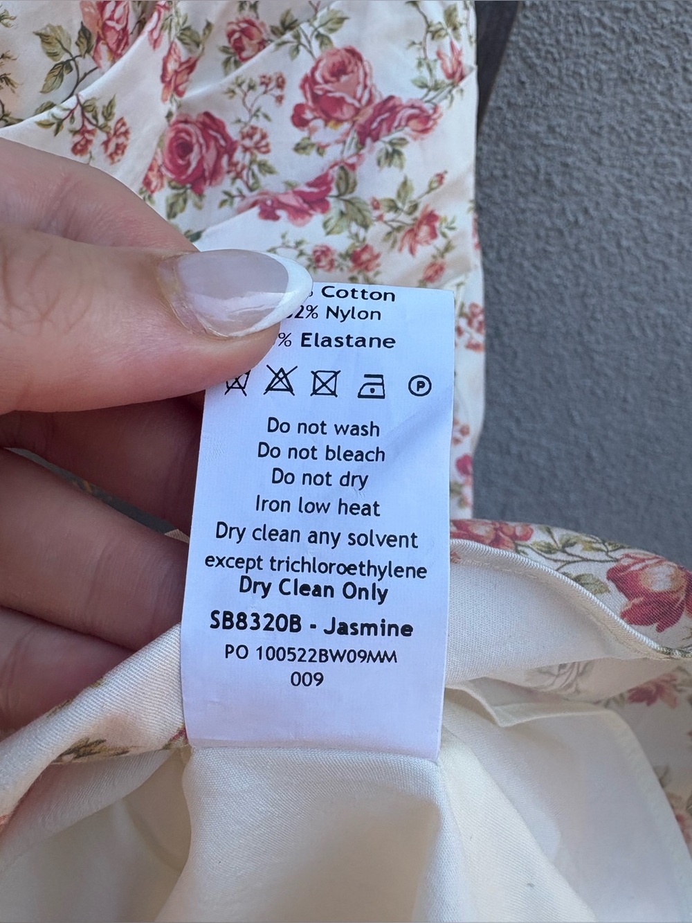 HOUSE OF CB Jasmine Strapless Satin Corset Dress in Rose Print New with Tags! - Picture 12 of 13